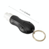 2 in 1 Mini Car Safety Rescue Hammer Life Saving Escape Emergency Hammer Seat Belt Cutter Window Glass Breaker (Black)