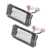 2 PCS License Plate Light with 18  SMD-3528 Lamps for BMW MINI R56,2W 120LM,6000K, DC12V (White Light)