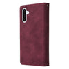 For Samsung Galaxy A26 5G Multifunctional Frosted Zipper Wallet Leather Phone Case(Wine Red)