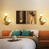 Bedroom Bedside Wall Lamp Indoor Background Wall Lamp 5W White Light(6082 Black Right)