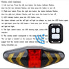 Bicycle Steering Lights Wireless Remote Control Mountain Bike Tail Lights Riding Lights Flashing Lights(Black)