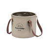 Naturehike NH20SJ040 10L PVC Outdoor Camping Foldable Water Storage Bucket (Coffee)