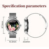 CF32 1.27 inch Screen Lady Smart Watch, Silicone Band, Support Female Physiology Monitoring & 100+ Sports Modes(Silver)