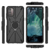 For Nokia G21 Armor Bear Shockproof PC + TPU Phone Case with Ring(Black)