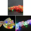 Christmas LED Lights Bronzing Double Ribbon String Lights, Specification: 1m(Gold Red Color Light)