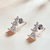 S925 Sterling Silver Exquisite Christmas Tree Ear Studs Women Earrings(Silver)