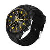 SANDA 791 Watch Genuine Fashion Sports Multifunction Electronic Watch Popular Men luminous Wrist Watch(Yellow)