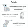 S925 Sterling Silver Platinum Plated Zircon Bird DIY Pendant(BSC993)