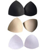 1 Pair Bra Pad Sewing Insert Soft Sponge Cup Removable Padded, Size:One size(White)