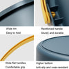 Medium 10L Folding Thickened Portable Plastic Bucket Outdoor Fishing Barrel Car Travel Wash Barrel(Deep Blue)