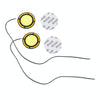 2 PCS DC 12V 10W 6000K Dual Circular Car DRL Daytime Running Lights Lamp(White Light + Yellow Light)