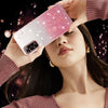 For Samsung Galaxy S20 Gradient Glitter Flower All-inclusive Phone Case(Pink)
