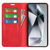 or Samsung Galaxy S25 Ultra 5G Retro-skin Magnetic Suction Leather Phone Case(Red)