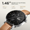 JOYROOM JR-FC2 Pro Classic Series Smart Watch, 1.46 inch Screen, Support BT Call / Heart Rate / Blood Oxygen(Moonlight Silver)