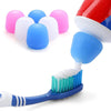 5 PCS Manual Silicone Self-Sealing Toothpaste Cap Aid(Purple)