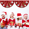 Cartoon Printed Outdoor Fan-shaped Hanging Flag Christmas Decorations, Style: Elderly