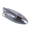 Solar Colorful Light Anti Collision Shark Fin Car Taillight LED Flash Warning Light Caution Light(Grey)