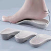 2pairs 3.5cm Cashmere Boost Height Increased  Half Insoles Warm Insoles(Gray)