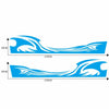 2 PCS/Set D-467 Waves Pattern Car Modified Decorative Sticker(Blue)