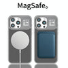 For iPhone 13 Folding Holder Carbon Fiber MagSafe Phone Case(Grey)