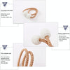Fashion Adornments Pearl Magnetic Buckle Curtain Strap(Pink)