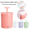 Facial Cleanser Foaming Maker Bubbler Cup Travel Portable Manual Foaming Bottle, Color: Small Purple