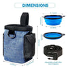 Dog Treat Training Bag with Bowl & Poo Bag Dispenser