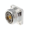 7/16 DIN Female Jack Connector 4-Hole Flange Solder 50 Ohm 18GHz