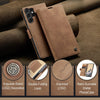 For Samsung Galaxy S25 Ultra 5G CaseMe 013 Multifunctional Horizontal Flip Leather Phone Case(Brown)