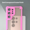 For Samsung Galaxy S25 Ultra 5G Armor Glaze PC Hybrid TPU Phone Case(Pink)