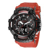 SMAEL 8079 Outdoor Multifunctional Dual Display Dial Waterproof Sports Watch(Red)