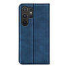 or Samsung Galaxy S25 Ultra 5G Retro-skin Magnetic Suction Leather Phone Case(Dark Blue)