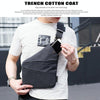 Multi-Function Portable Anti-theft Polyester Business Chest Bag Outdoor Sports Left Shoulder Bag for Men (Grey)