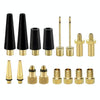 16 in 1 with Split Box SV/AV/DV Bicycle Valve Adapter Set Bike Ball Pump Accessories