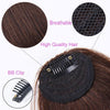 Fake Bangs Clip Hairpiece Synthetic Bangs Hair(Brown)