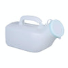 Household Mens Urinal 1200ml Plastic Potty With Lid And Smooth Mouth Urinal(White)