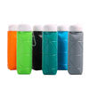 600ml Food Class Silicone Folding Outdoor Water Cup Portable Cycling Water Bottle(Orange)