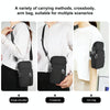 HAWEEL Mini Crossbody Vertical Zipper Pouch Phone Case Bag(Black)