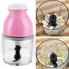 Portable Mixing Cup Electric Soy Milk Juicer Multi-function Cooking Machine Home Meat Grinder(Pink)
