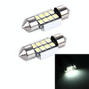 2 PCS 3W 200 LM 6000K 31MM 8 SMD-2835 LEDs Bicuspid Port Decoding Car Dome Lamp LED Reading Light, DC 12V(White Light)