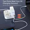 LDNIO A2620C PD3.0 65W USB Power Adapter Travel Charger with Type-C to Type-C Cable, EU Plug