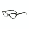 Street Stall Triangular Cat Eye Presbyopic Glasses, Degree: +250(Black)