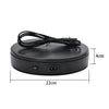 22cm Electric Rotating Turntable Display Stand Live Video Shooting Props Turntable Jewelry Shoes Display Platform, EU Plug (Black)