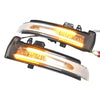 1 Pair For Mercedes-Benz A Class W176 2013-2017 Car Dynamic LED Turn Signal Light Rearview Mirror Flasher Water Blinker (Transparent)