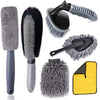 6pcs/Set Gloves Dusting Tire Brush Car Cleaning Brush Set(B Model)