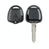 For MITSUBISHI 2 Buttons Intelligent Remote Control Car Key with 46 Chip & Battery & Left Slot, Frequency: 433MHz