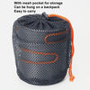 AOTU AT101 2 In 1 Outdoor Camping Cookware Picnic Portable Pot(Orange Handle)