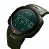 SKMEI 1301 Multifunction 50m Waterproof Sports Bluetooth Smart Watch, Compatible with Android & iOS System(Army Green)
