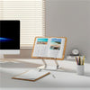 BG-4 Desktop Book Reading Bracket Aluminum Alloy +Wood Board Textbook Tablet Holder Stand