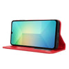 For Samsung Galaxy A06 5G Magnetic Buckle Retro Texture Leather Phone Case(Red)